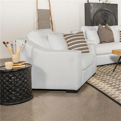 Ashlyn Upholstered Sloped Arm Accent Chair White - 509893