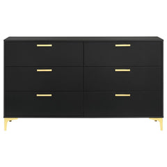 Kendall 6-drawer Dresser Black - 224453