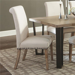 Salem Upholstered Side Chairs Rustic Smoke and Grey (Set of 2) - 190152