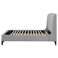 Mosby Upholstered Eastern King Wingback Bed Grey - 306021KE