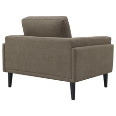 Rilynn Upholstered Track Arm Accent Chair Brown - 509523