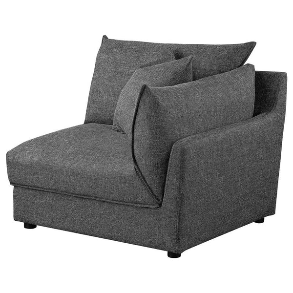 Sasha Upholstered RAF Chair Barely Black - 551684RAF