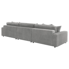 Blaine Upholstered Reversible Chaise Sectional Sofa Fog - 509900-SET