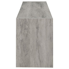 Burke 2-door Engineered Wood 71" TV Stand Grey Driftwood - 701025