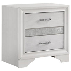 Miranda 4-piece Eastern King Bedroom Set White - 205111KE-S4