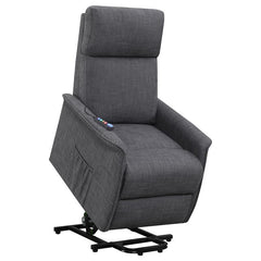 Herrera Upholstered Power Lift Massage Chair Charcoal - 609406P