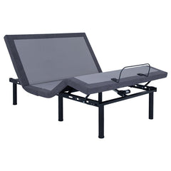 Clara Eastern King Adjustable Bed Base Grey and Black - 350131KE