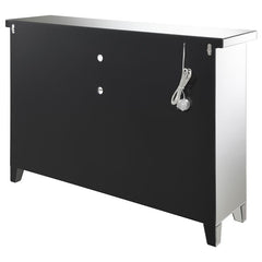 Melinda 2-door Wine Cabinet with Lighting Mirror - 183627