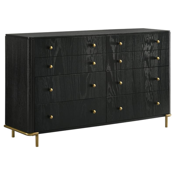 Arini 8-drawer Dresser Black - 224333