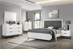 Sonora 5-piece Eastern King Bedroom Set White - 224861KE-S5