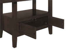 Prentiss 5-piece Rectangular Counter Height Dining Set with Butterfly Leaf Cappuccino - 193108-S5