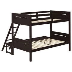 Littleton Wood Twin Over Full Bunk Bed Espresso - 405052BRN