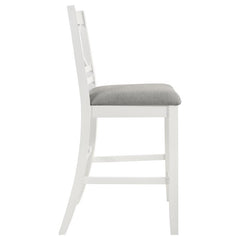 Hollis X-Back Counter Height Dining Chairs White and Grey (Set of 2) - 122249