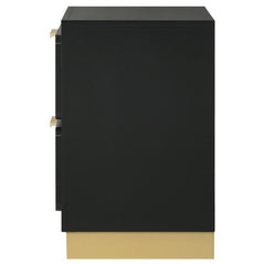 Caraway 2-drawer Nightstand Black - 224782