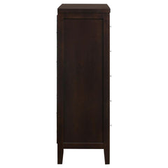 Carlton 5-drawer Rectangular Chest Cappuccino - 202095