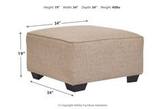 Baceno Oversized Ottoman - 8120208