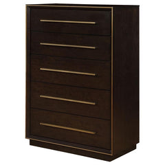 Durango 5-drawer Bedroom Chest Smoked Peppercorn - 223265
