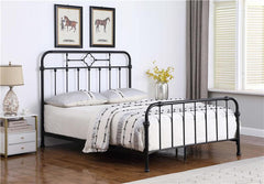Packlan Metal Queen Open Frame Bed Matte Black - 305946Q
