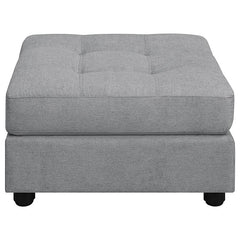 Claude Square Upholstered Tufted Ottoman Dove - 551006