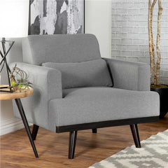 Blake Upholstered Track Arm Accent Chair Sharkskin Grey - 511123