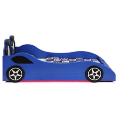 Cruiser Wood Twin LED Car Bed Blue - 400478