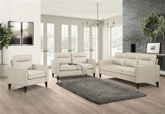 Jonah Upholstered Track Arm Sofa Ivory - 509651