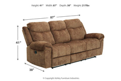 Huddle-Up Reclining Sofa with Drop Down Table - 8230489