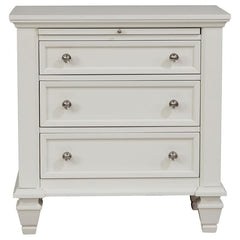 Sandy Beach 5-piece Eastern King Bedroom Set Cream White - 201309KE-S5