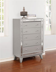 Leighton 5-drawer Bedroom Chest Metallic Mercury - 204925