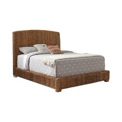 Laughton Banana Leaf Queen Panel Bed Amber - 300501Q