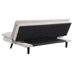 Laredo Upholstered Tufted Convertible Sofa Bed Light Grey - 360017