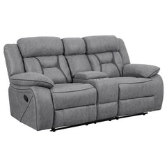 Higgins 2-piece Upholstered Motion Reclining Sofa Set Grey - 602261-S2