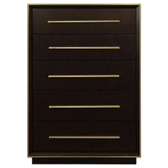 Durango 5-drawer Bedroom Chest Smoked Peppercorn - 223265