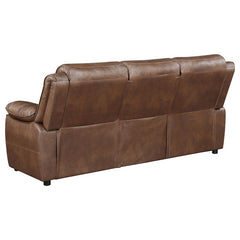 Ellington 2-piece Upholstered Padded Arm Sofa Set Dark Brown - 508281-S2