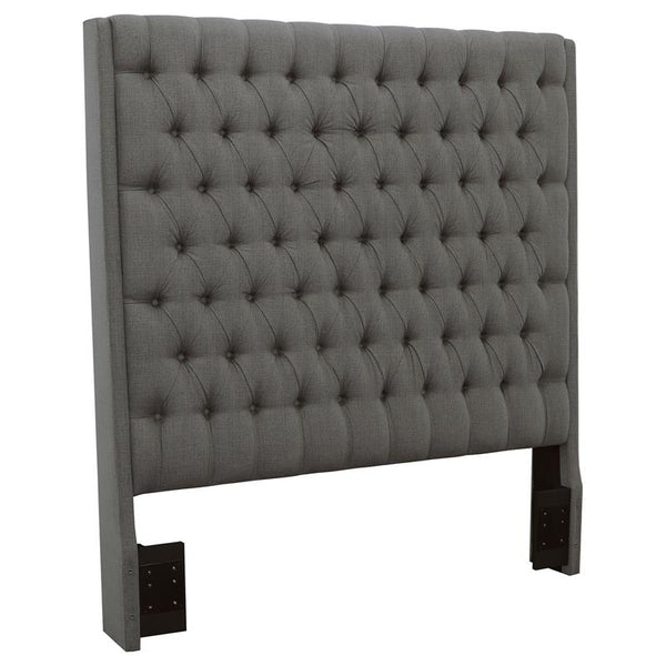 Camille Upholstered California King Panel Headboard Grey - 300621KWB1