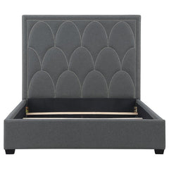 Bowfield Upholstered Eastern King Panel Bed Charcoal - 315900KE