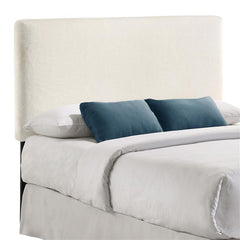 Gigi Upholstered Queen or Full Panel Headboard Ivory - 316031QF