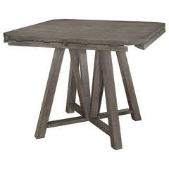Athens Round Counter Height Table with Drop Leaf Barn Grey - 109858