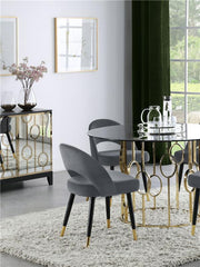 Lindsey Arched Back Upholstered Side Chairs Grey (Set of 2) - 192542