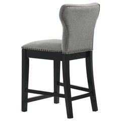 Gibson Round 5-piece Counter Height Dining Set Yukon Oak and Black - 115158-S5