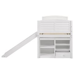 Millie Twin Workstation Loft Bed White - 400330T