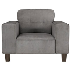 Deerhurst 3-piece Upholstered Track Arm Sofa Set Charcoal - 509641-S3