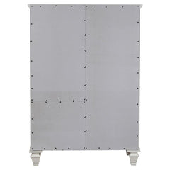 Sandy Beach 8-drawer Door Chest Storage Cream White - 201308