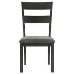 Jakob 7-piece Rectangular Dining Set Grey and Black - 115131-S7