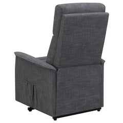 Herrera Upholstered Power Lift Massage Chair Charcoal - 609406P