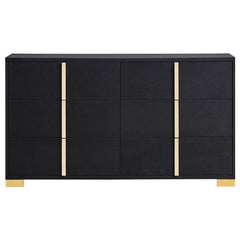 Marceline 6-drawer Dresser Black - 222833