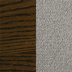Willowbrook Upholstered Dining Side Chair Grey and Chestnut (Set of 2) - 108112