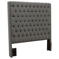Camille Upholstered Eastern King Panel Headboard Grey - 300621KEB1