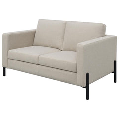Tilly Upholstered Track Arm Loveseat Oatmeal - 509902