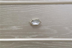 Evangeline 4-drawer Vanity Desk Makeup Table Silver Oak - 223397